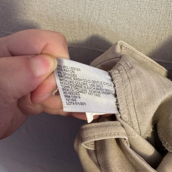 Worthington Dress Pants Size 10 Tan Business Wear with Front Pockets  Belt Loops - Picture 9 of 12